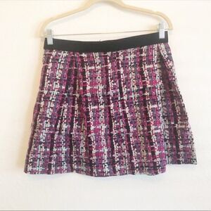 Attention Pleated Women’s Multi Colored Patterned Skirt Size 6